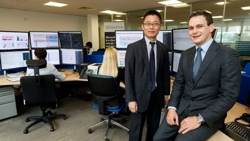 ElectroRoute co-founder and CEO Ronan Doherty (right)