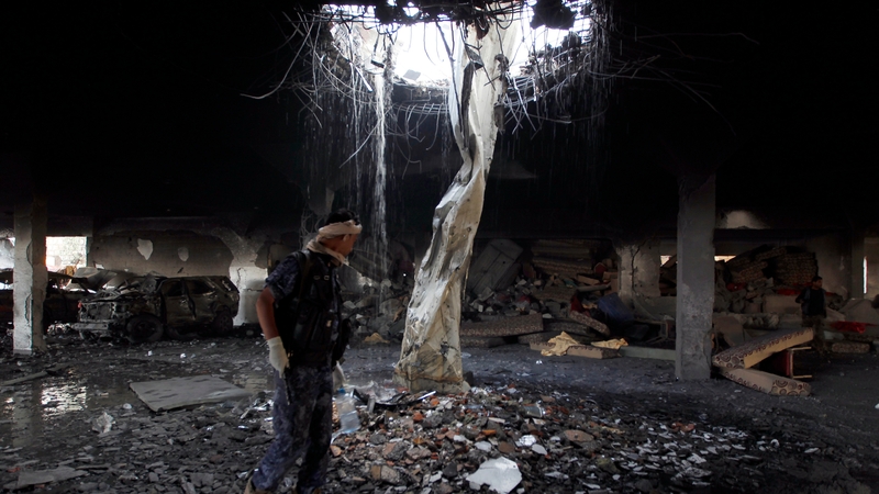 The air strike on 8 October prompted an international outcry