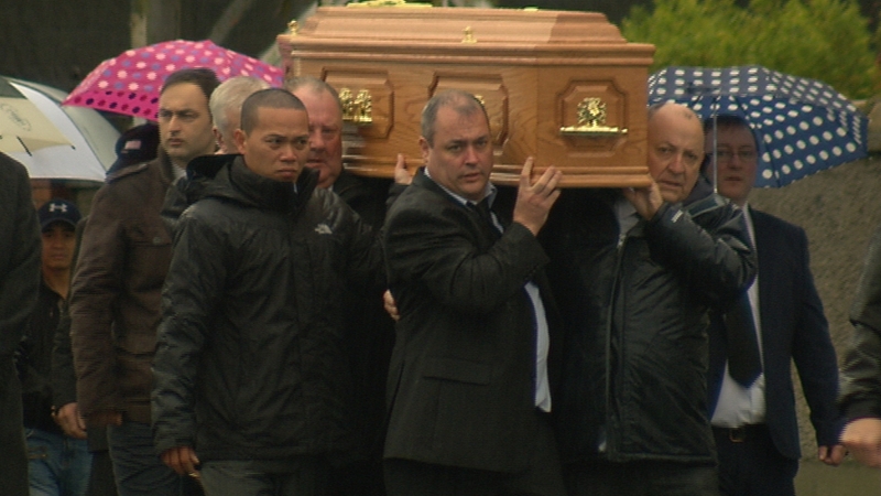 The funeral mass took place in Baldoyle in Dublin