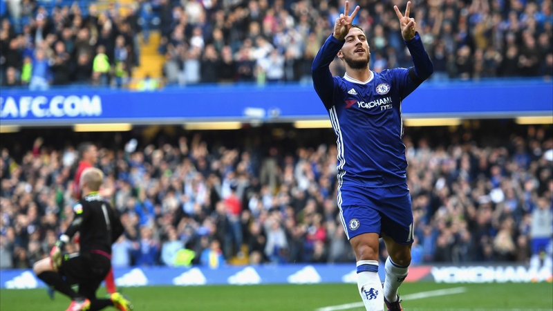 Hazard has scored seven goals this season