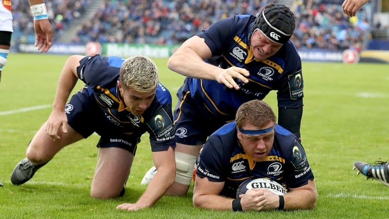 Seán Cronin with the first of his two tries