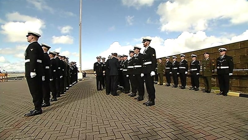 Naval personnel who took part in rescue missions in the Mediterranean were among those to receive the medal