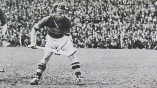 Mickey 'The Rattler' Byrne in action for the Blue and Gold (photo courtesy of GAA.ie)