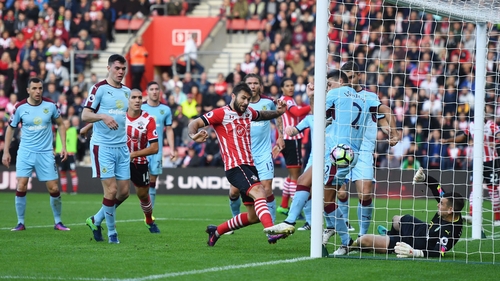 Charlie Austin scores from close range