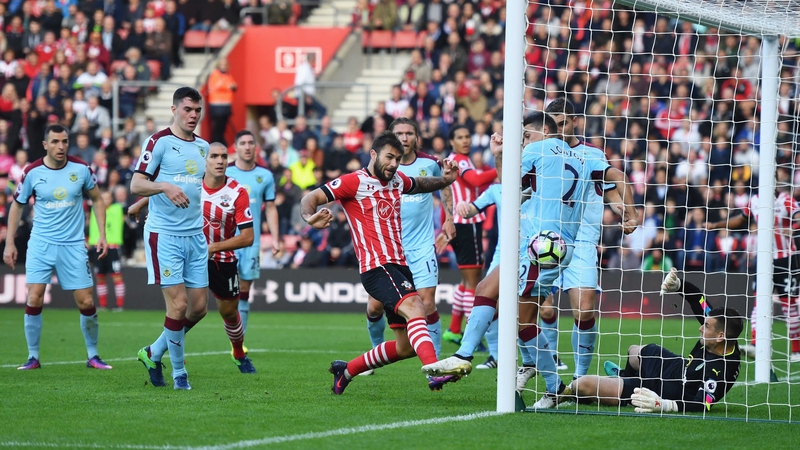 Charlie Austin scores from close range