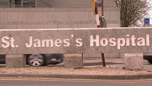 The man was taken to St James's Hospital, but was later pronounced dead