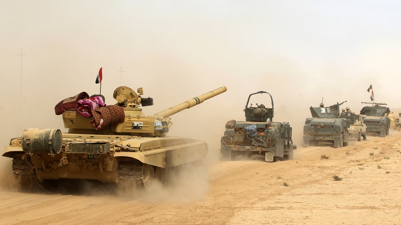 Iraqi forces deploy south of Mosul