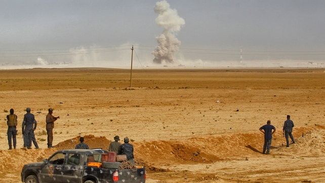 Iraqi security forces were said to have been 'ahead of schedule' after the first day of the offensive