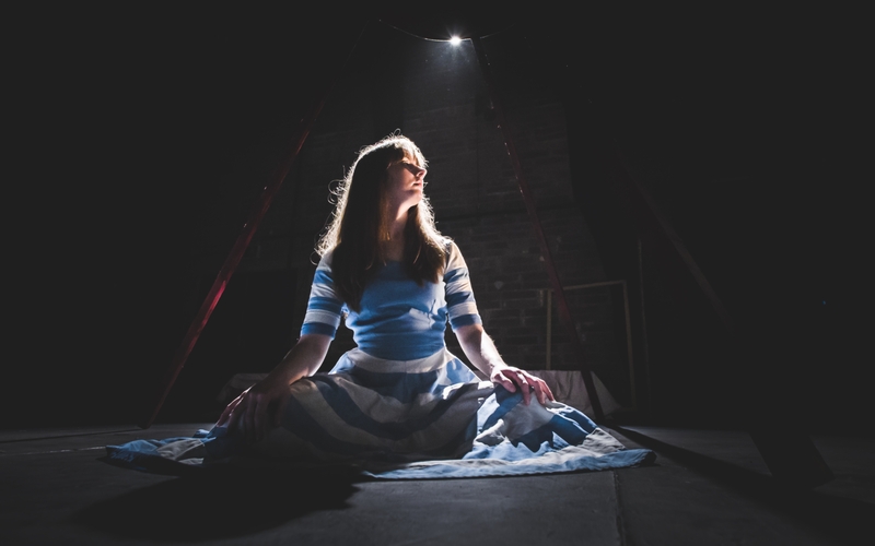 Miriam Needham stars in Blue Raincoast's Alice in Wonderland