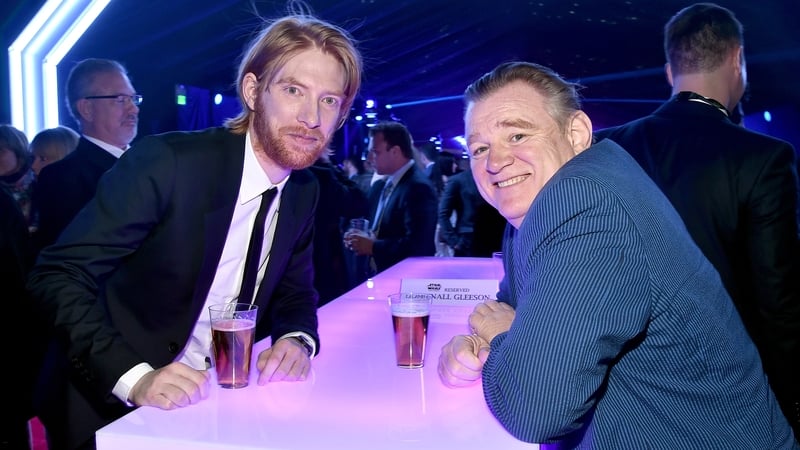 Domhnall and Brendan Gleeson at the after-party for the world premiere of Star Wars: The Force Awakens in Hollywood last December - There won't be much time off in the months ahead!