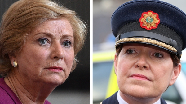 Frances Fitzgerald (l) is said to believe that contingency arrangements are a matter for Garda Commissioner Nóirín O'Sullivan