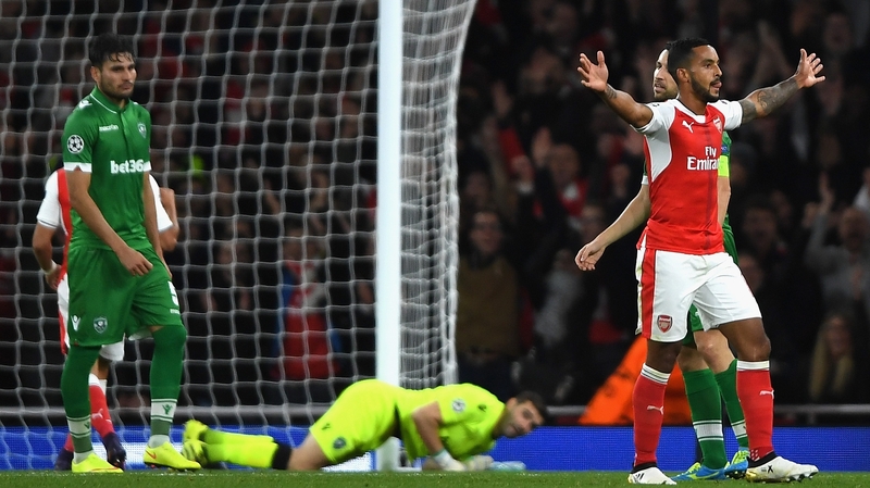 Arsenal will be without Theo Walcott for the trip to Hungary