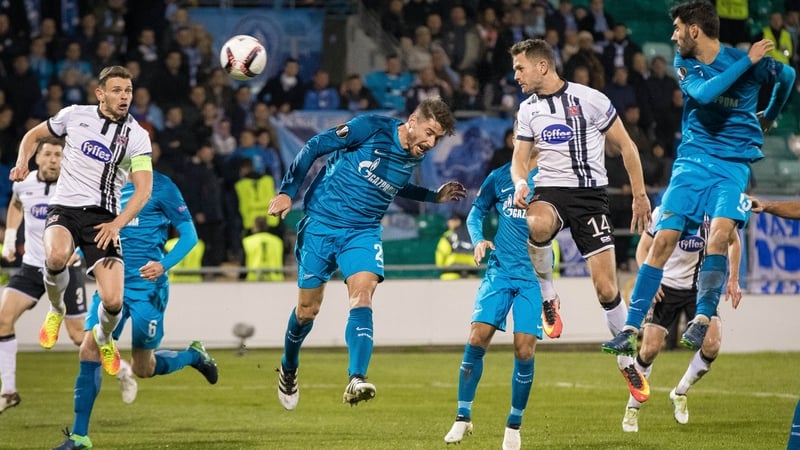 Dane Massey crashed a header off the upright