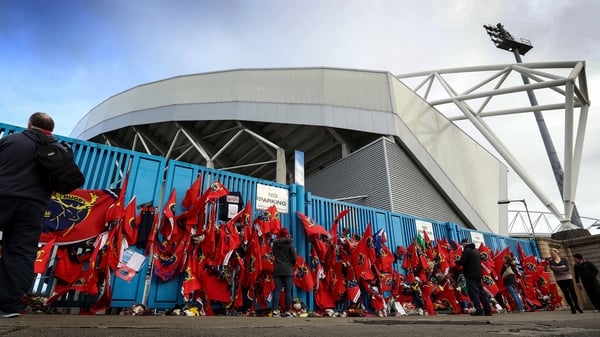 Tributes left outside Thomond Park in memory of Anthony Foley