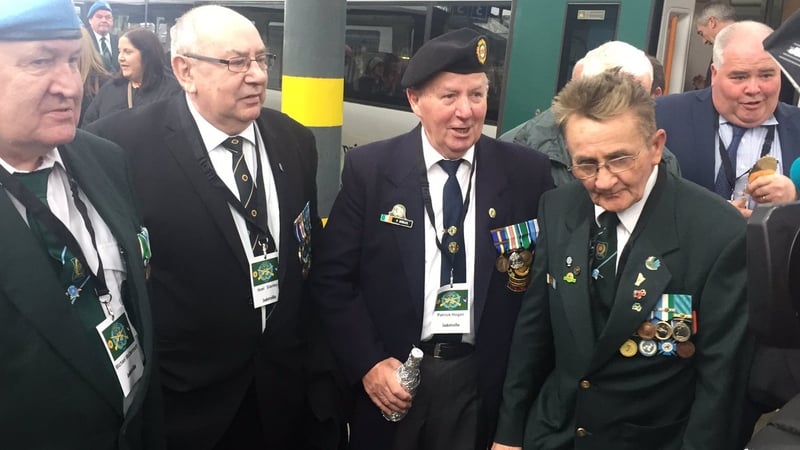 Jadotville siege veterans arrive in Dublin for the wreath-laying ceremony