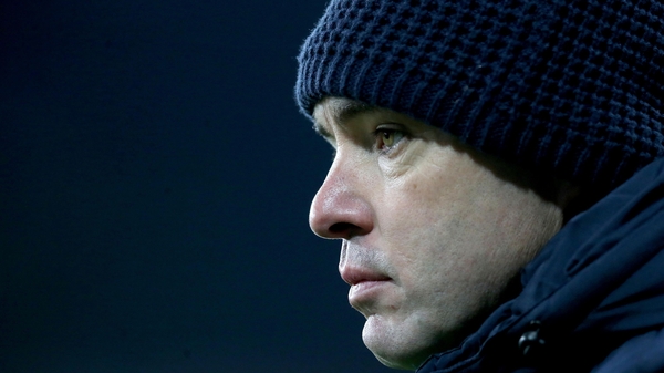 Ireland joint-manager Jeffrey Lynskey had to watch as his team were beaten by Scotland