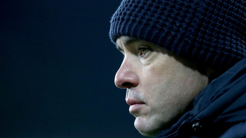 Ireland joint-manager Jeffrey Lynskey had to watch as his team were beaten by Scotland