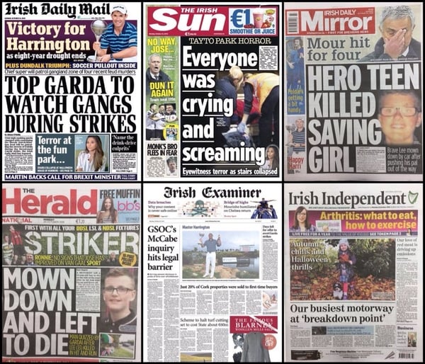 Our over-crowded roads and under-funded rail network provide two front page stories today.