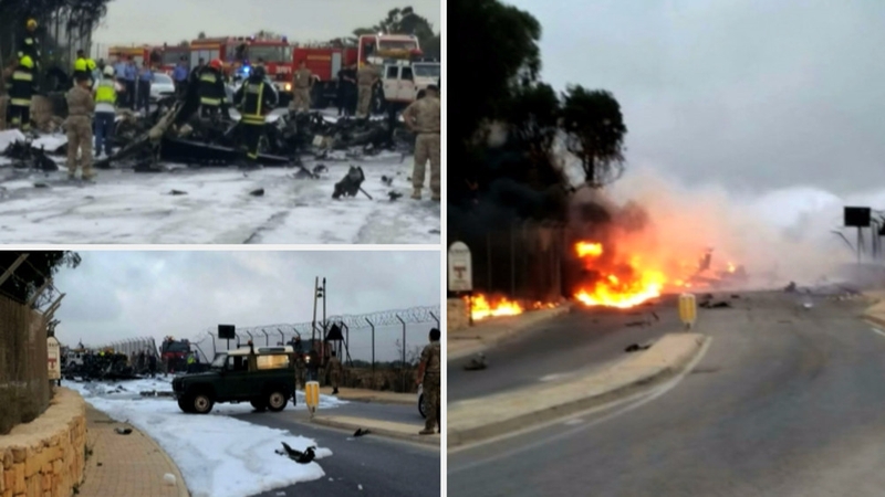 The crash, Malta's worst peacetime aircraft accident, happened at about 6.30am