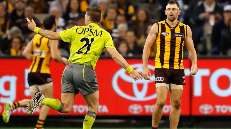 Cynical play in Aussies Rules can be punished with a 50m penalty