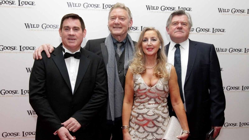 Dave Duffy (centre) at the premiere of Wild Goose Lodge