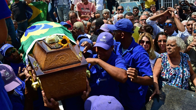 Former capitan of Brazil's 1970 World Cup winning team, Carlos Alberto Torres, is laid to rest