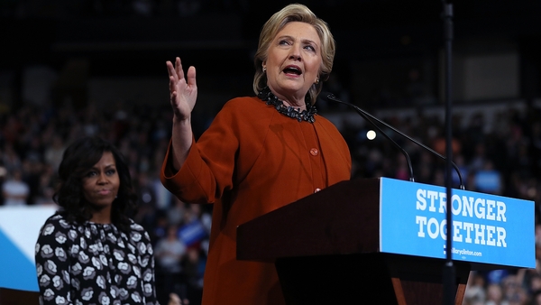 Polls suggest Clinton's lead is shrinking