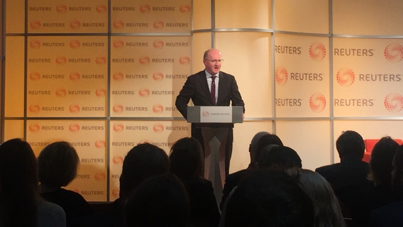 Philip Lane says unlikely that activity will cluster in one euro zone location because none offers a close substitute to London