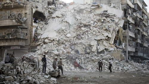 Aleppo has been left devastated by the conflict