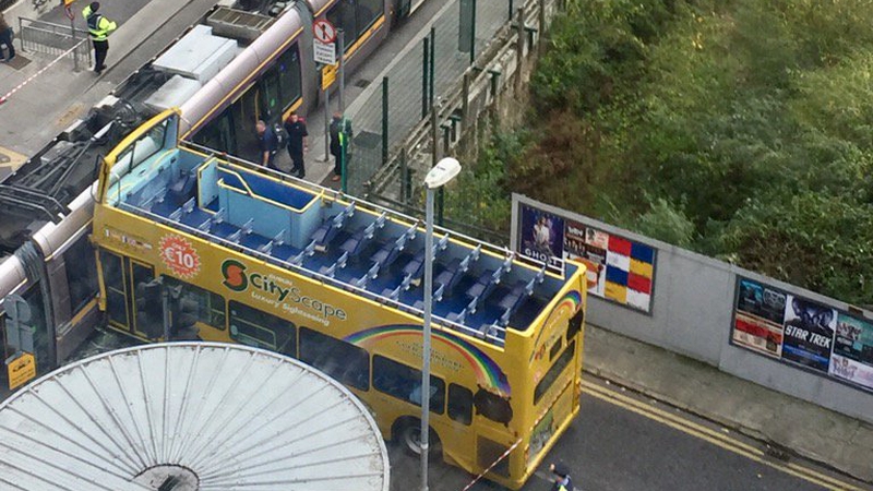 Eight people were injured in the incident this morning (Pic: Gerry Curran)