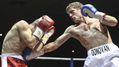 Eric Donovan (R) is hoping to build towards a European professional title shot