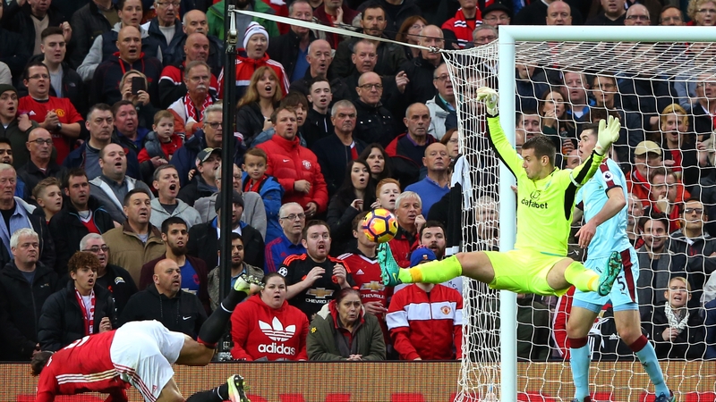 Burnley goalkeeper Tom Heaton denied United on more than a few occasions