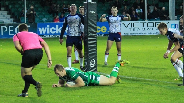 George King touches down for Ireland