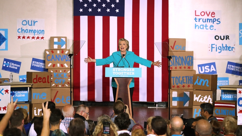 Hillary Clinton addressed the FBI announcement at a rally in Florida