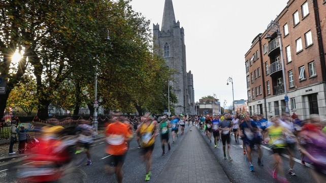 There were a record 5,700 international runners