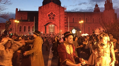 It is estimated that between 45,000 and 50,000 people lined the parade route