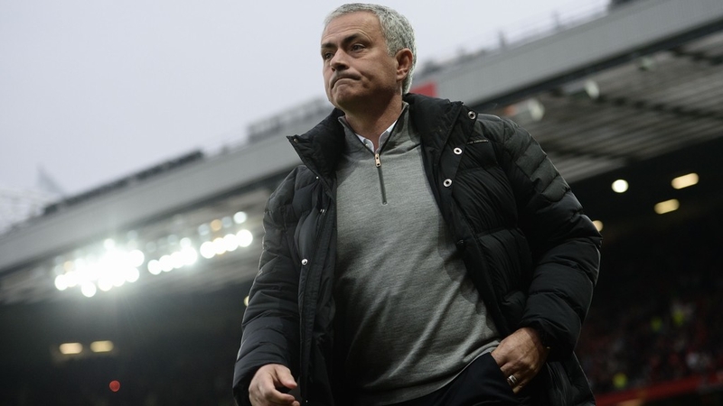 Jose Mourinho was sent to the stands during the 0-0 draw with Burnley