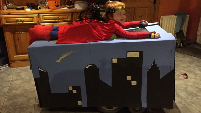 Is it a bird? Is it a plane? No it's Supergirl Roisin (Pic: Breda Sheridan)