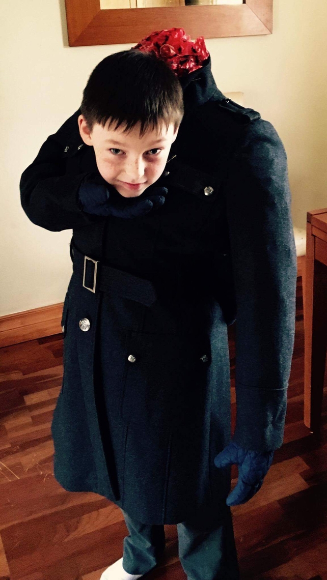 Conor Burke has completely lost the head over Halloween (Pic: Padraic Burke)