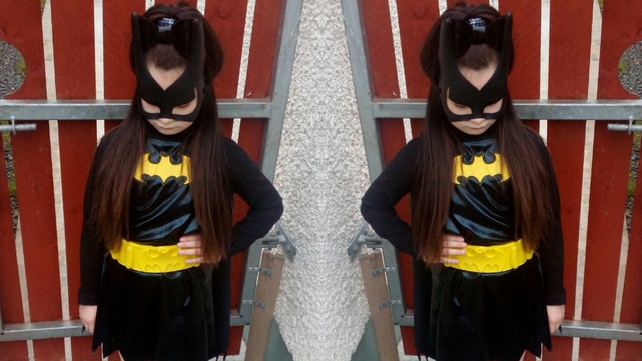 Double trouble or an optical illusion? Spooky! Sherice McDonagh is your friendly, neighbourhood Catwoman (Pic: John Maughan)