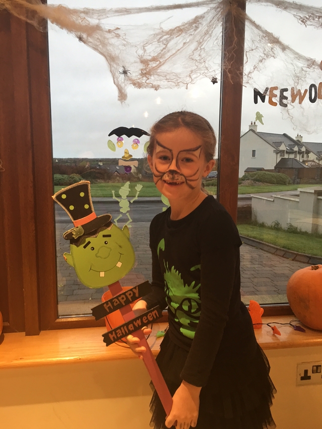 Abby Finnegan is all set to trick-or-treat (Pic: David Finnegan)