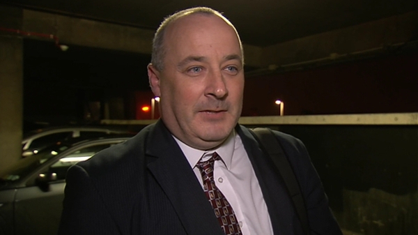 GRA President Ciarán O'Neill received the document from the department