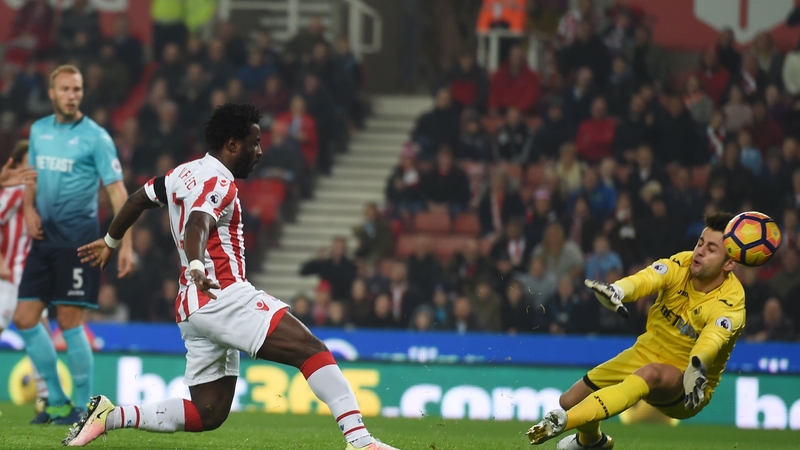 Wilfried Bony put Stoke ahead