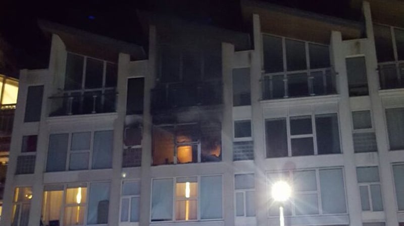 Emergency services were alerted to the blaze before 6pm (Pic: Dublin Fire Brigade)