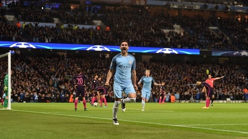 Ilkay Gundogan scored twice in the 3-1 win over Barcelona