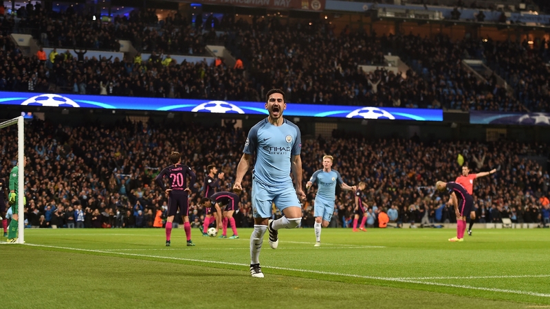 Ilkay Gundogan scored twice in the 3-1 win over Barcelona
