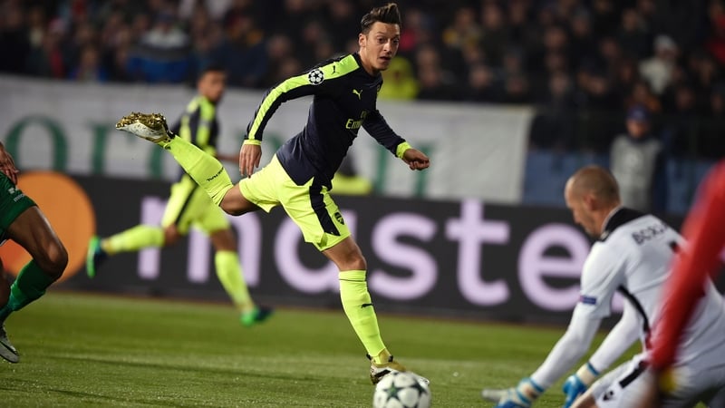 Mesut Ozil claimed the Arsenal match winner against Ludogorets