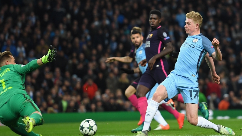 Kevin De Bruyne felt City could have had more goals against Barca