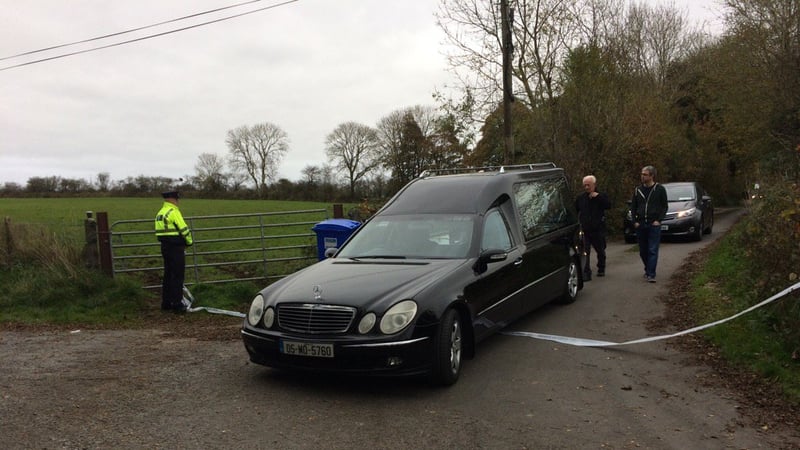 The bodies of Tom and Kitty Fitzgerald are removed from the home in Co Mayo