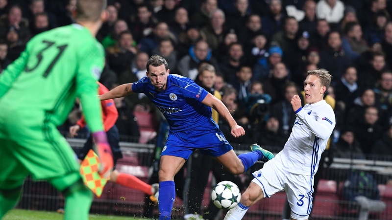 Danny Drinkwater in action against FC Copenhagen